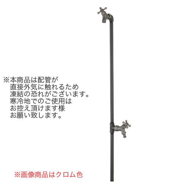 ユニソン 水栓柱 バルスタンド 左右仕様 蛇口2個セット サテン_1