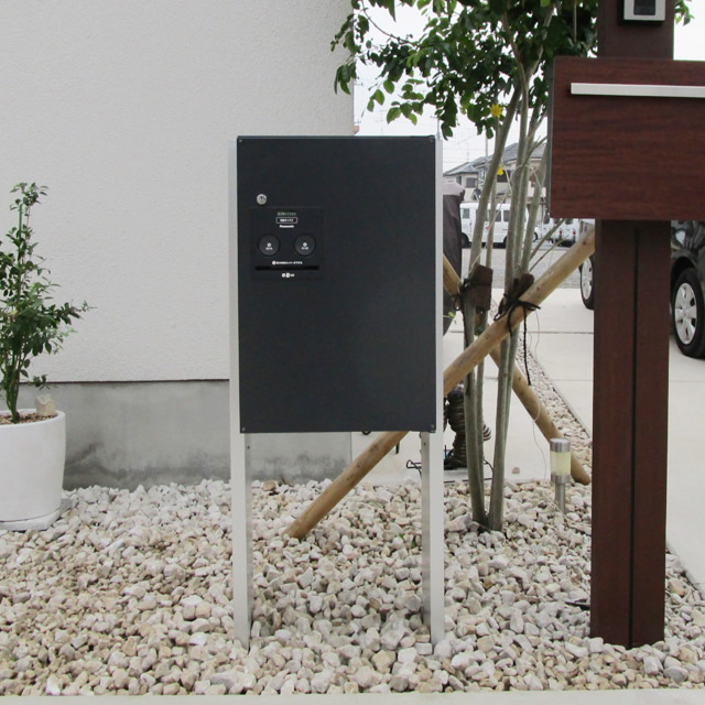パナソニック 戸建住宅用 宅配ボックス コンボ ミドルタイプ CTNR4020LMA エイジングブラウン色 左開き用 ※前入れ・前出し_2