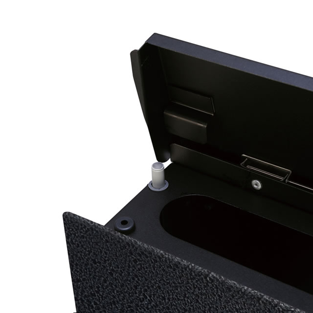 オンリーワン 郵便ポスト Noie Fine ノイエファイン ハンマートーン GM1-NFZ602N メタリックブラック色_3