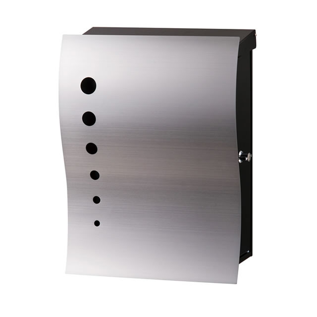 オンリーワン 郵便ポスト ナミプラスアール 壁掛け 右勝手 KS1-B139A ヘアライン(ドット)の通販は