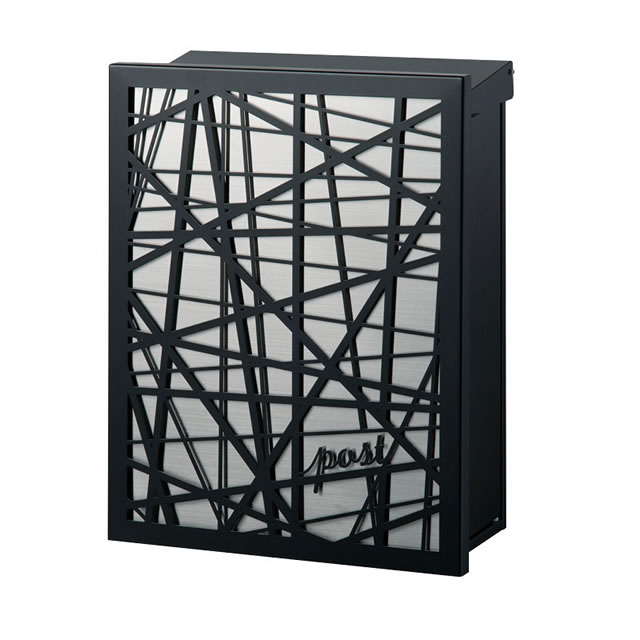 オンリーワン 郵便ポスト Novel ノベル デザイン2 壁付け 左勝手 KS1-B156J ブラック