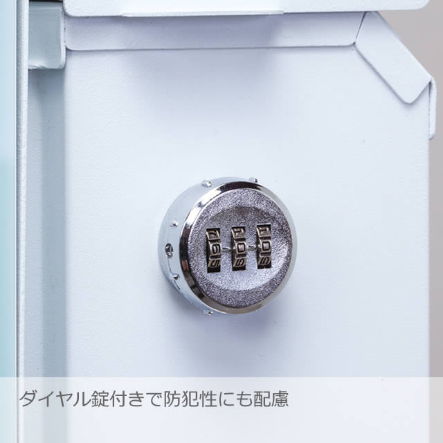 丸三タカギ 郵便ポスト グラフィックポスト クリスタルタイプ NGP-6-ナシ クリスタルB ダイヤル錠付き_4