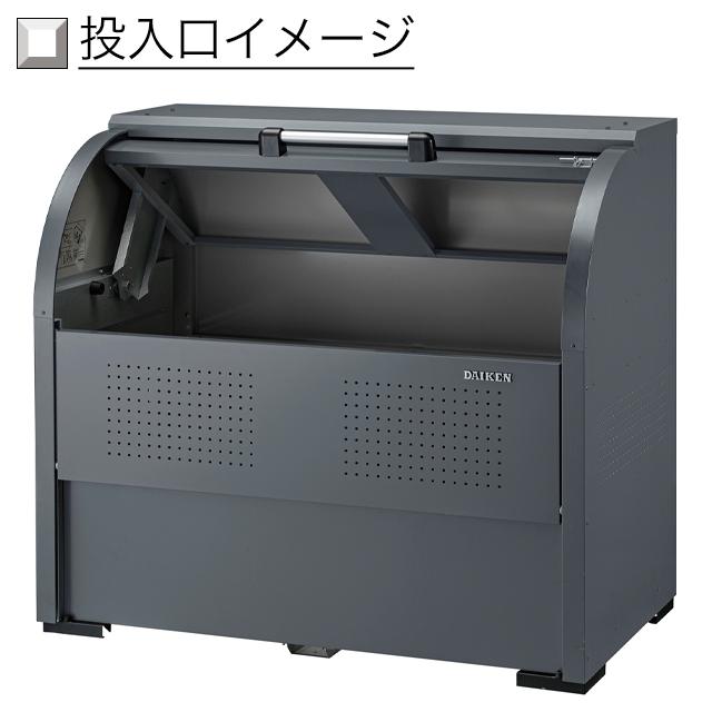 ダイケン ゴミ収集庫 クリーンストッカー CKR-G-2型 CKR-1607G-2 グレー 幅1,650mm×奥行き750mm×高さ1,160mm ※お客様組立品_1