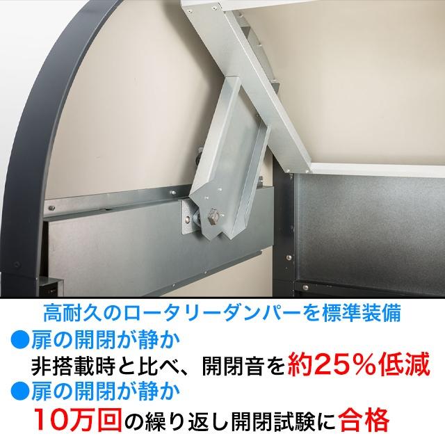 ダイケン ゴミ収集庫 クリーンストッカー CKR-G-2型 CKR-1607G-2 グレー 幅1,650mm×奥行き750mm×高さ1,160mm ※お客様組立品_4