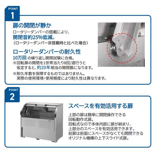 ダイケン ゴミ収集庫 クリーンストッカー CKR-2型 CKR-1906-2 幅1,950mm×奥行き600mm×高さ1,160mm ※お客様組立品の通販は