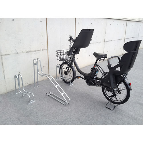 ダイケン 自転車ラック サイクルスタンド 独立式スタンド 1台用 スタンド低タイプ CS-G1A-S スチール製_3