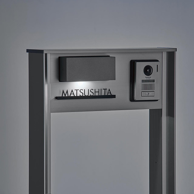 パナソニック コンボマルチ 機能門柱 TS-1型用 表札 切文字タイプ ECM1 両面テープ 簡単取付_5