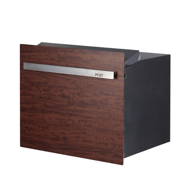 オンリーワン 郵便ポスト ノイエキューブ ウッド プリマべラ GM1-EZL503 ブロック埋め込み仕様 ダイヤル錠付きの通販は郵便受け・メールボックス