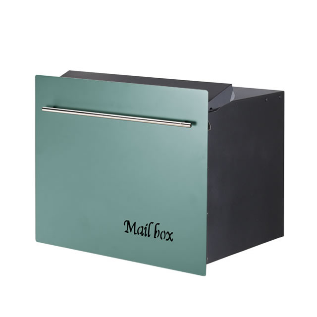 オンリーワン 郵便ポスト ノイエキューブ ネーベル ミントマット GM1-EZLN2 ブロック埋め込み仕様 ダイヤル錠付きの通販は