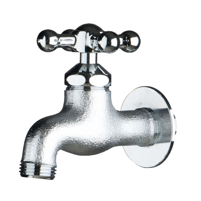 オンリーワン 水栓 蛇口 十字ハンドル FAUCET スタンダードフォーセット GM3-F-204 鋳肌メッキ