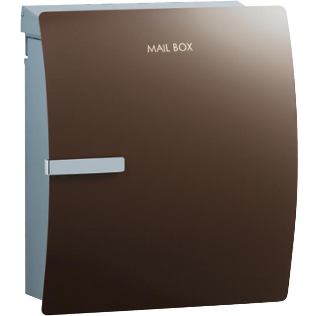 ユニソン 壁掛けポスト ioss  イオス クリップ 右開き チョコブラウン ダイヤル錠付きの通販は