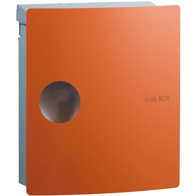 ユニソン 壁掛けポスト ioss  イオス ピット 右開き テラコッタオレンジ ダイヤル錠付きの通販は 33,020円