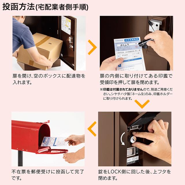河村電器 戸建用 宅配ボックス ルスポ ホーム 架台タイプ KDPL5247-28C 高さ620mm×幅470mm シルバー/ホワイト/ミルキーホワイト_3