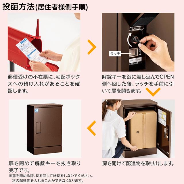 河村電器 戸建用 宅配ボックス ルスポ ホーム 架台タイプ KDPL5247-28C 高さ620mm×幅470mm シルバー/ホワイト/ミルキーホワイト_4