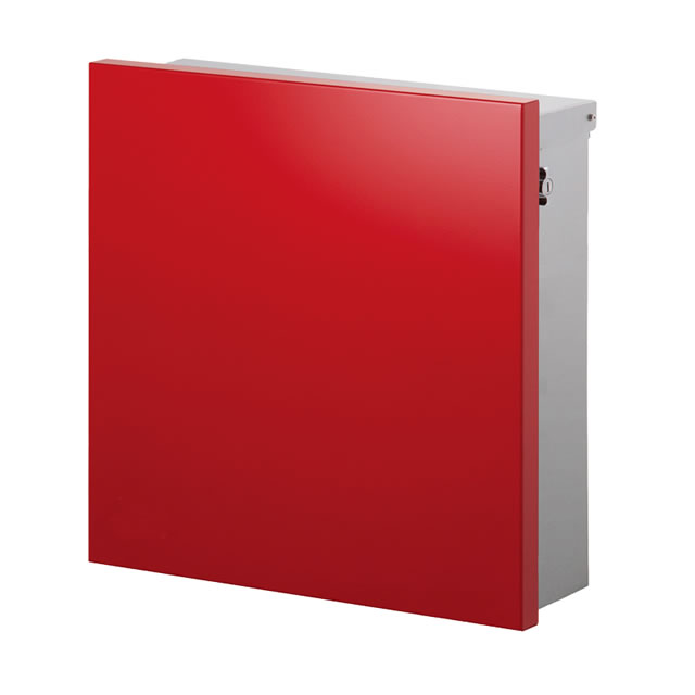 オンリーワン 郵便ポスト JOY square ジョイスクエア KS1-B195E レッド色の通販は