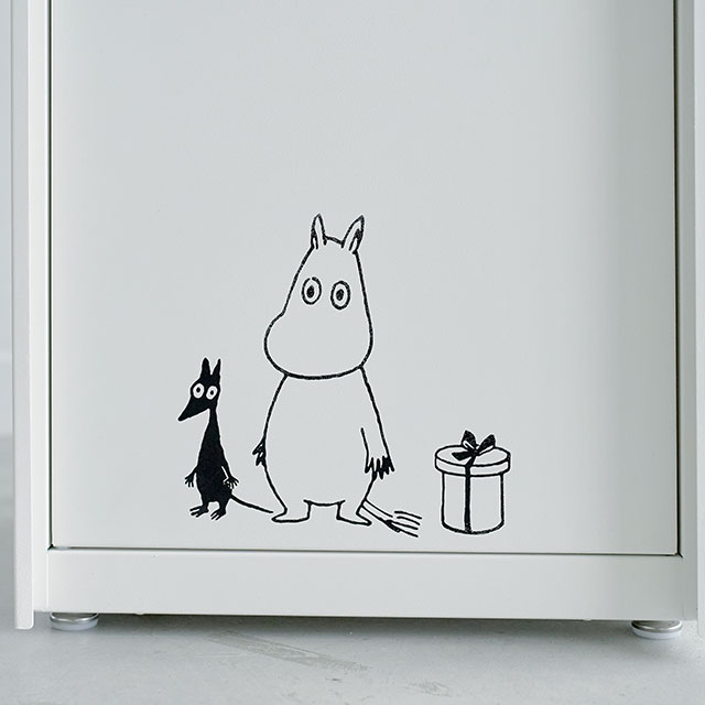 セトクラフト 宅配ボックス付きポスト MOOMIN ムーミン M25-0013 鍵付き かわいい ホワイト 白_14