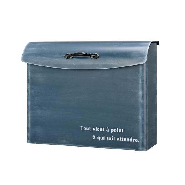 オンリーワン 郵便ポスト クレール ヌーヴォ NA1-CKDLAN ダルブルーエイジング 鍵付き