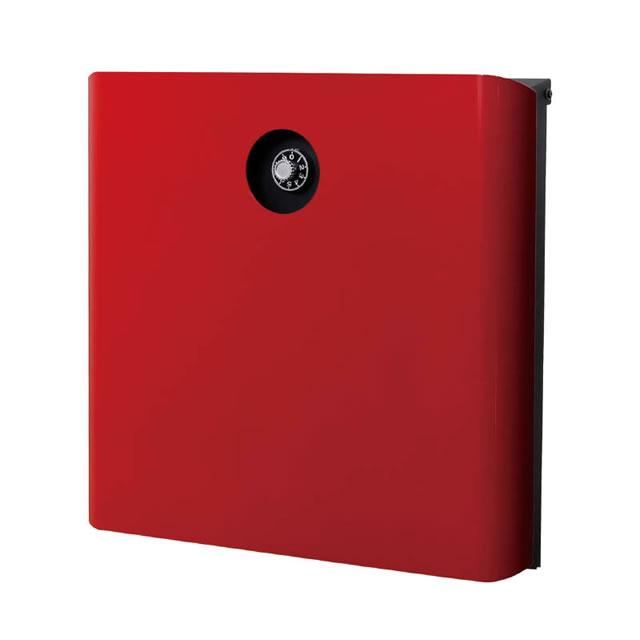 オンリーワン 郵便ポスト イル ヴァリオ マリエッタ NA1-IV01REC 壁掛タイプ レッド色 ダイヤル錠付きの通販は