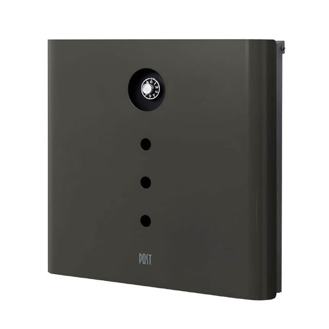 オンリーワン 郵便ポスト イル ヴァリオ Alfa アルファ NA1-IV04FCC 壁掛タイプ フロストチャコールグレー色 ダイヤル錠付きの通販は