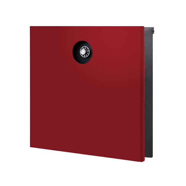 オンリーワン 郵便ポスト イル ヴァリオ Piano ピアーノ NA1-IV15RRC 壁掛タイプ ロイヤルレッド色 ダイヤル錠付きの通販は