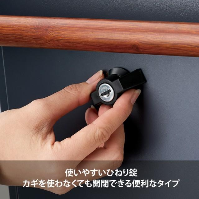 セトクラフト センサーライト付きポスト (GALVA) S25-0561-GG グレージュ 鍵付き_6