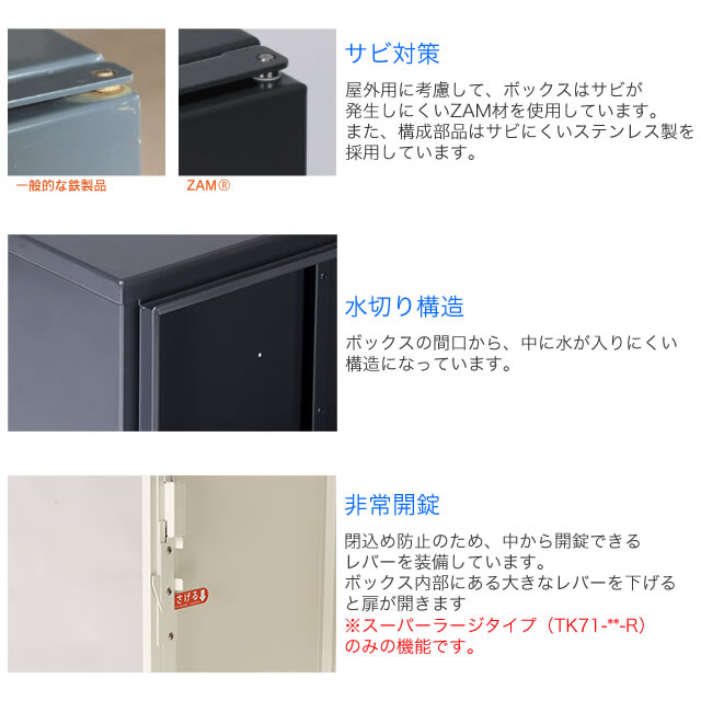 エスディエス 集合住宅 8戸向け 郵便ポスト + 宅配ボックス ＋ 台座セット マットグレー色_6