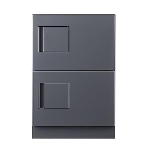 ダイケン 宅配ボックス ハイツ・アパート向け 専有仕様 TBX-G1SS-G ダークグレー色 前入れ前出し ディンプルキー付_3