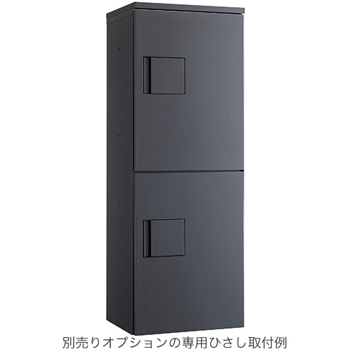 ダイケン 宅配ボックス ハイツ・アパート向け 専有仕様 TBX-G2S-G ダークグレー色 前入れ前出し ディンプルキー付_2