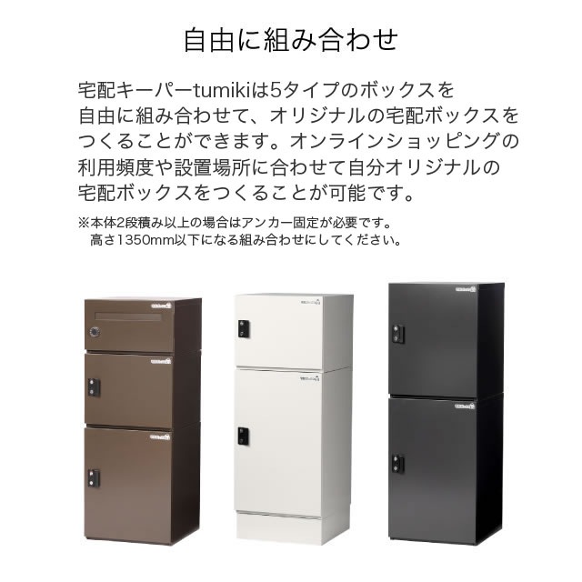 エスディエス 宅配キーパー tumiki ツミキ ＋ポスト セミラージタイプ ラスティックネイビー色 TK180-RN_5