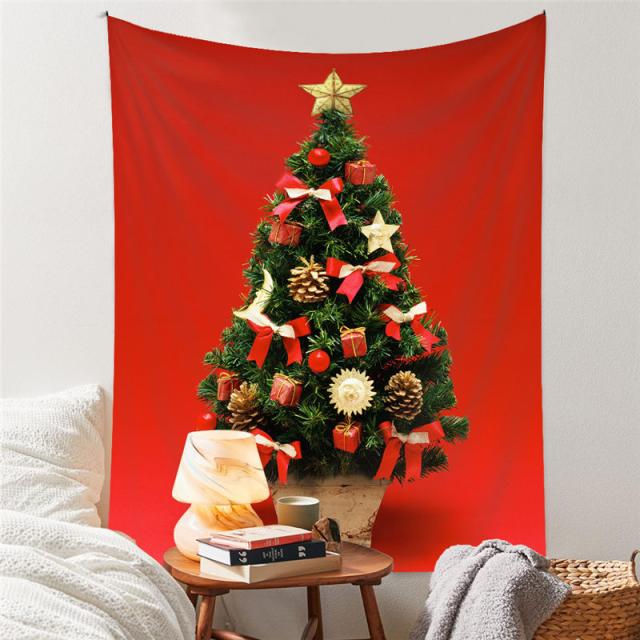 壁掛け クリスマスツリー クリスマスパーティー 背景布 目隠し 布 可愛い 安い シンプル 子供 北欧 おしゃれ 部屋 窓 大人気 タペストリー