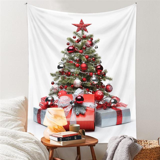 壁掛け クリスマスツリー クリスマスパーティー 背景布 目隠し 布 可愛い 安い シンプル 子供 北欧 おしゃれ 部屋 窓 大人気 タペストリー