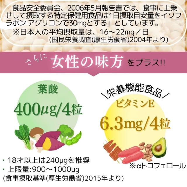 大豆イソフラボン +46成分 エクオール 産生成分｜お得な6個セット｜ 女性 サプリ エストロパワー イソフラボン サプリ エクオール 人気 ランキング 送料無料_5