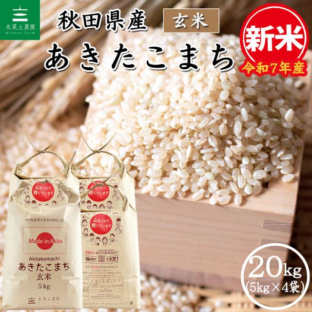 令和4年産 秋田県産 あきたこまち 玄米 20kg