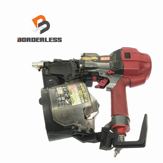 ☆中古品☆MAX マックス 90mm 高圧 コイルネイラ HN-90N3 本体のみ エア釘打機 エア釘打ち機 ロール釘打機 ロール釘打ち機の通販は