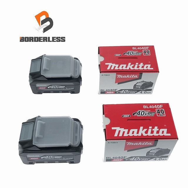 ☆未使用2個セット☆makita マキタ 40Vmax 4.0Ah 純正 リチウム ☆未使用2個セット☆makita マキタ 40Vmax 4.0Ah 純正 リチウム