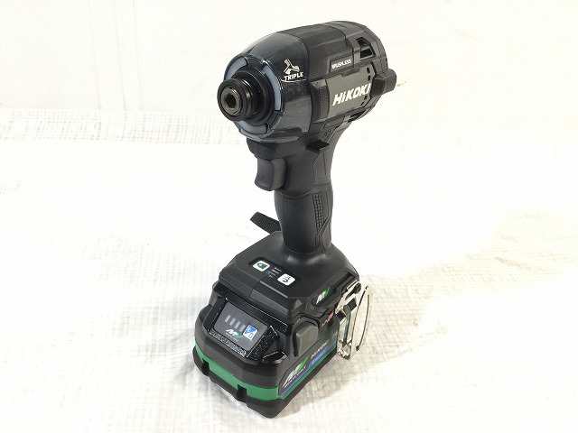☆未使用品☆ HiKOKI ハイコーキ 36V コードレスインパクトドライバ WH36DD(2XHGBZ) ブラック バッテリー2個付き 充電器付きの通販は