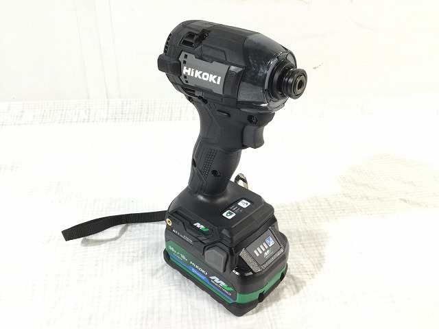 ☆未使用品☆ HiKOKI ハイコーキ 36V コードレスインパクトドライバ WH36DD(2XHGBZ) ブラック バッテリー2個付き 充電器付きの通販は