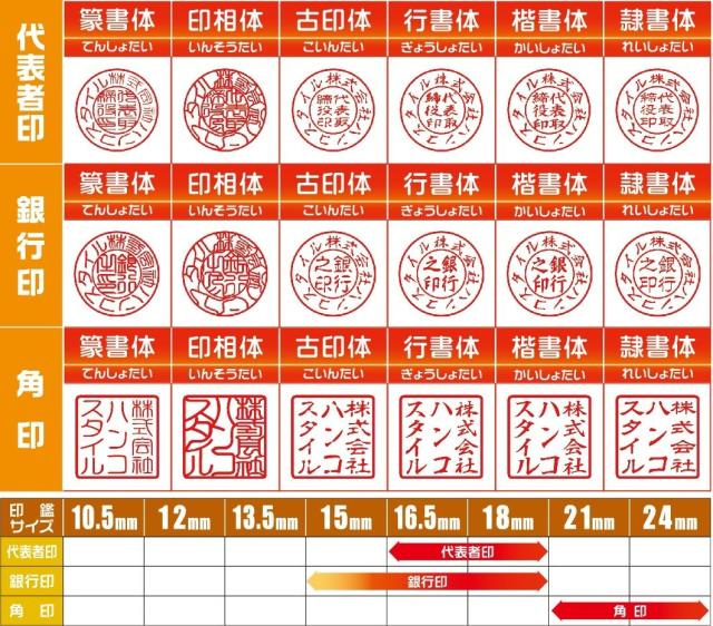法人印鑑 はんこ 法人印３本セット 法人代表印18ｍｍ 法人銀行印16 5ｍｍ 法人角印24ｍｍ 本柘 会社設立 会社印 印鑑ケース付 の通販はau Pay マーケット ハンコスタイル