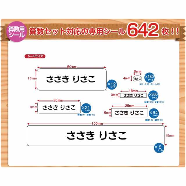 透明タイプ算数セット用 お名前シール おなまえシール ネームシール 送料無料 防水 耐水 食洗機 レンジ プレゼント 文房具 筆箱 水筒 無の通販はau  PAY マーケット - ギターパンダのお名前シール工房