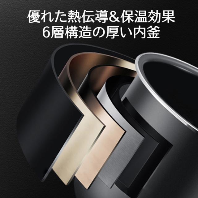【P10倍】炊飯器 3合炊き 低温調理 多機能電気鍋 炊飯ジャー 小型 一人暮らし用 家庭用 同時調理 6つのモード 無水 蒸し 持ち運び便利 新生活_13