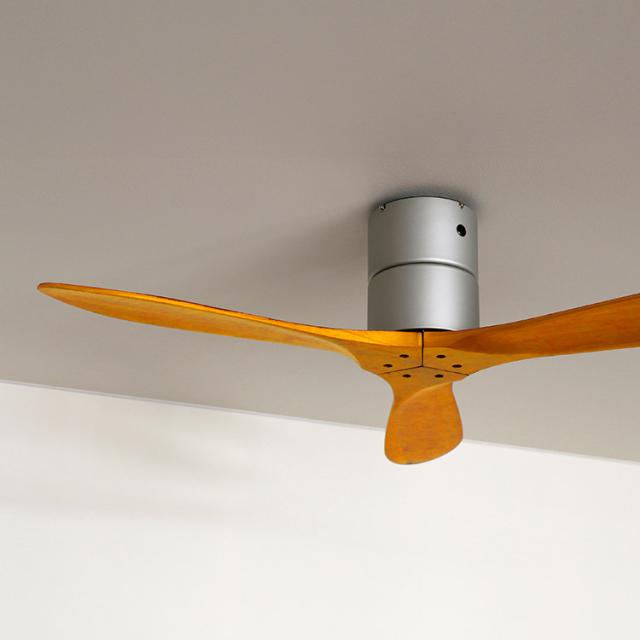 シーリングファン DCモーターJE-CF025D JAVALO ELF ジャバロエルフ 公式店 正逆回転 ライトなし 節電 空気循環 工事不要 静音 無灯 天然木 リアルウッド サーキュレーター リモコン付 北欧 ナチュラル 吹き抜け カフェ風 木製 戸建て 新築 照明無し 天井 リビング 羽根付き