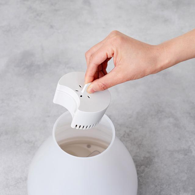 加湿器 抗菌上部給水ハイブリッド式加湿器  LuLuPure hybrid LCAHF017 Life on Products ライフオンプロダクツ 超音波式 加熱式 上部給水 3.3L 大容量 8畳 タイマー 照明 ライト 静音 保湿 乾燥 花粉症対策 アロマディフューザー タッチパネル オフィス 25時間 段階 省エネ