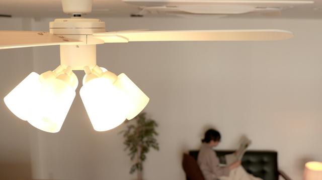 シーリングファン JAVALOELF ModernCollection 6灯 JE-CF015 公式店 シーリングライト 天井照明 照明器具 おしゃれ 電気 インテリア カフェ風照明 モダン 吹き抜け 空気循環 寝室 サーキュレーター オシャレ 北欧