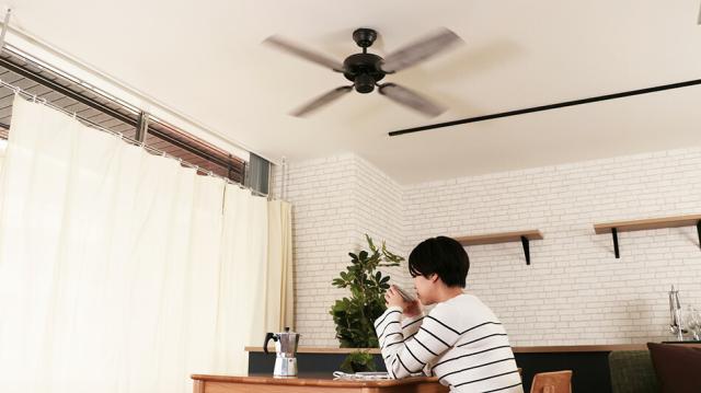 VINTAGE Collection シーリングファン JE-CF026 JAVALO ELF ジャバロエルフ 公式店 リモコン付き 天井 傾斜 扇風機 省エネ 羽根 簡単取付 リビング ダイニング おしゃれ