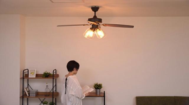 VINTAGE Collection シーリングファン JE-CF027 JAVALO ELF ジャバロエルフ 公式店 リモコン付き ライト 天井照明 照明器具 調光 調節 換気 扇風機 リビング ダイニング おしゃれ