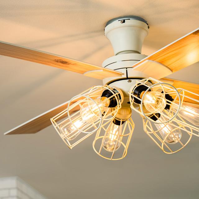 ☆シーリングファン リモコン付き JE-CF025 【豪華特典2個付き