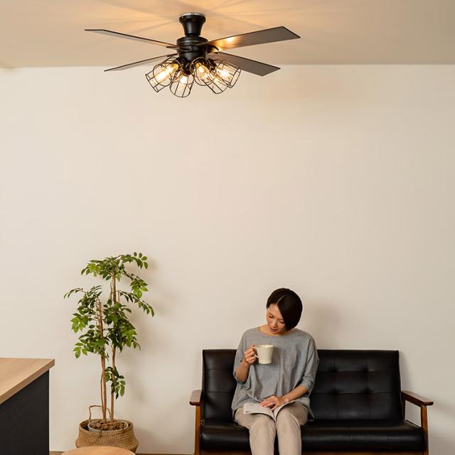 Modern Collection シーリングファン フィラメントLED 6灯 JE-CF048 JAVALO ELF（ジャバロエルフ）インテリア 6灯 照明器具 調光_8