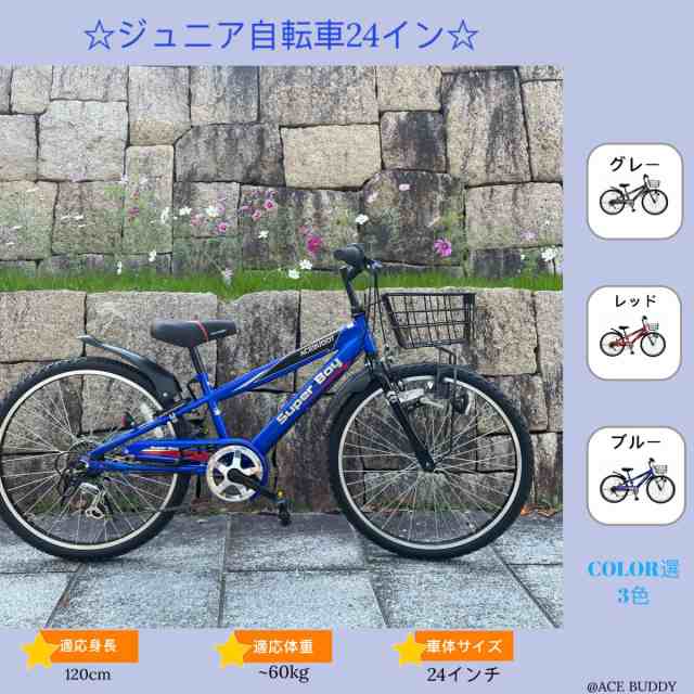 子ども キッズ ジュニア 自転車 ライト カギ 6段変速機 24インチ 自転車 アイトン 本州 送料無料 ACE BUDDY CTB246の通販はau  PAY マーケット - アイトン株式会社 | au PAY マーケット－通販サイト