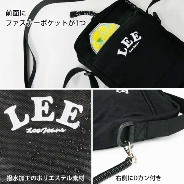 Lee ショルダー バッグ ミニ スマホショルダー 縦型 学生 通学 撥水