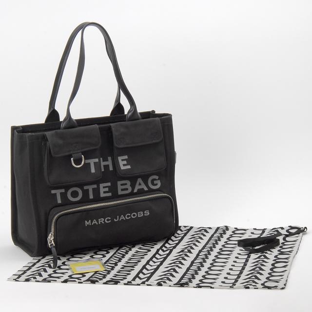 MARC JACOBS マークジェイコブス トートバッグ レディース ブラック 2S4HTT005H03 001 THE CARGO CANVAS TOTE BAG MARC JACOBS マークジェイコブス トートバッグ レディース ブラック